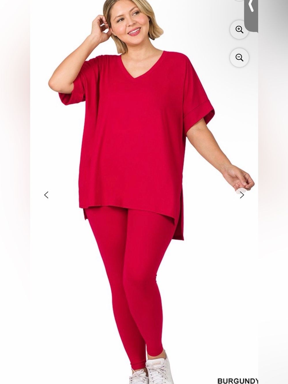 Zenana Brushed Microfiber Super Soft Set in Bright Red